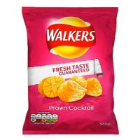 Walkers PRAWN COCKTAIL Crisps 32.5g - Best Before: 02.11.24