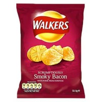 Walkers SMOKY BACON Crisps 32.5g - Best Before: 19.10.24 (10% OFF)