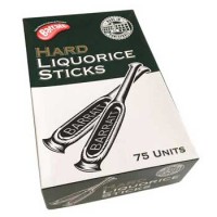 Barratt/Bassetti Hard Liquorice Sticks (BOX 75 UNITS) - Best Before: 07/2025