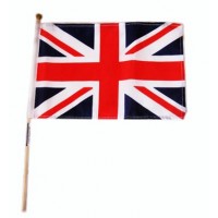 British - Union Jack - Hand Waver Flag (15x23cm) (6x9")